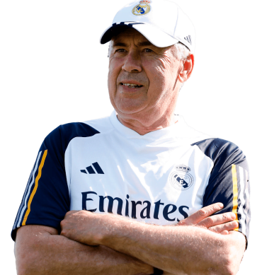Ancelotti Imagen PNG Render Real Madrid 2024
