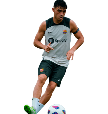 Pedri Barcelona Imagen Render PNG Liga