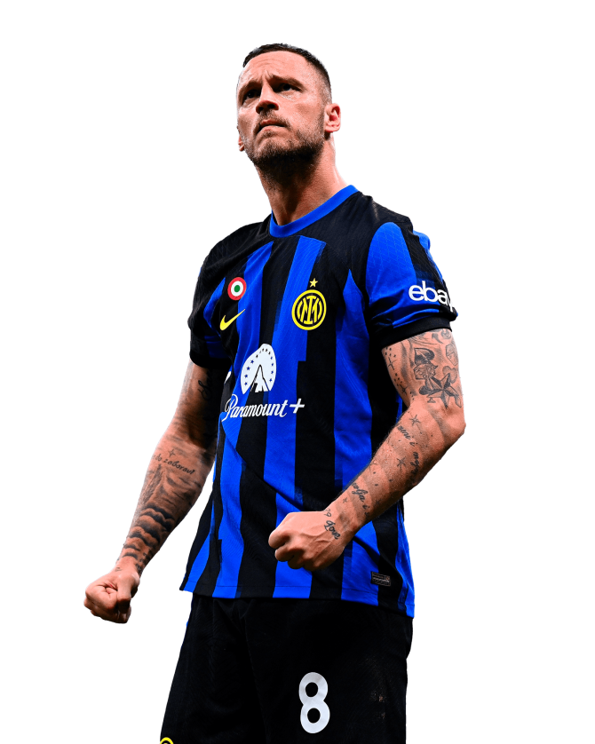 Arnautovic Inter Football Render PNG