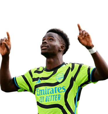 Bukayo Saka Arsenal PNG Football Image Render