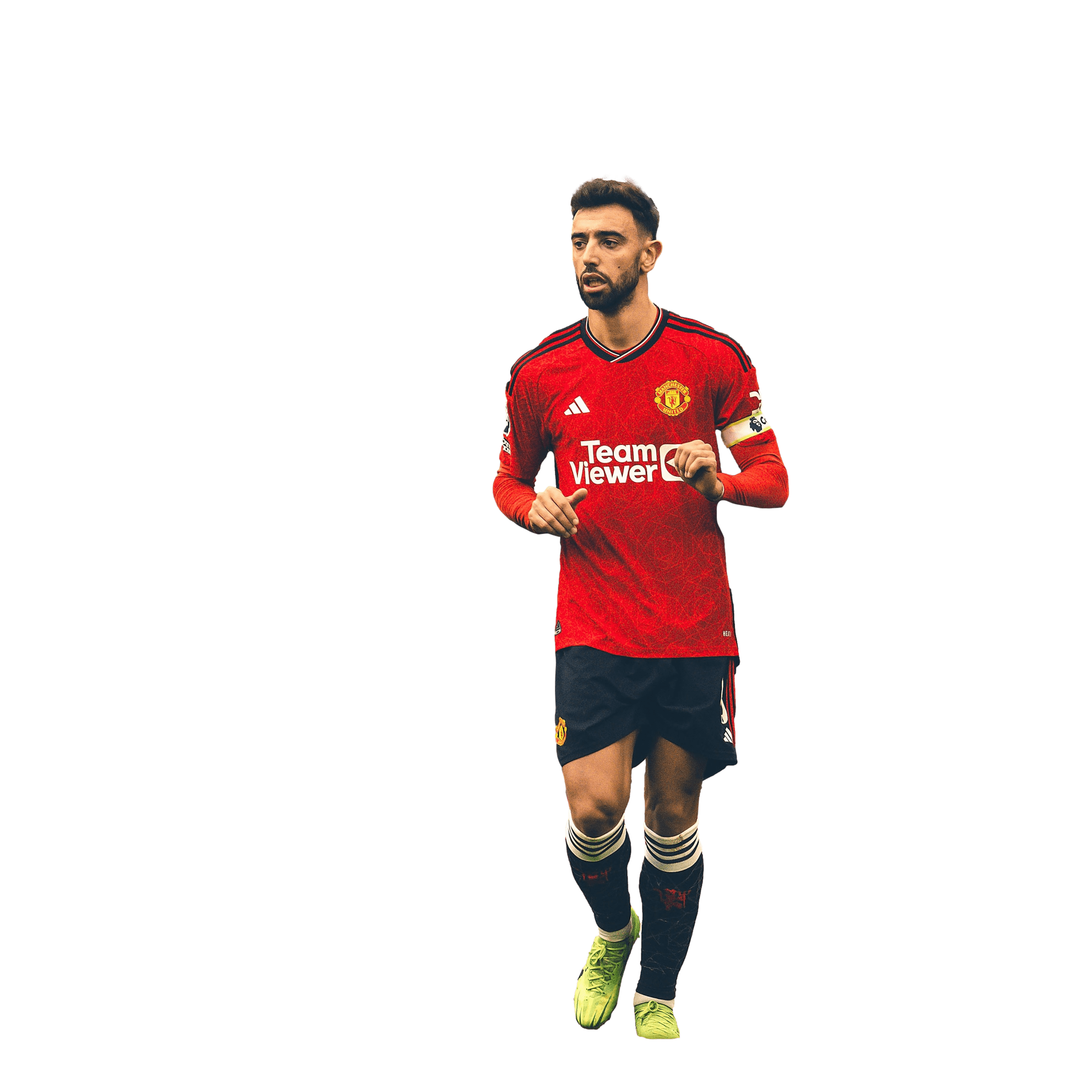 Bruno Fernandes Manchester United Football Render PNG