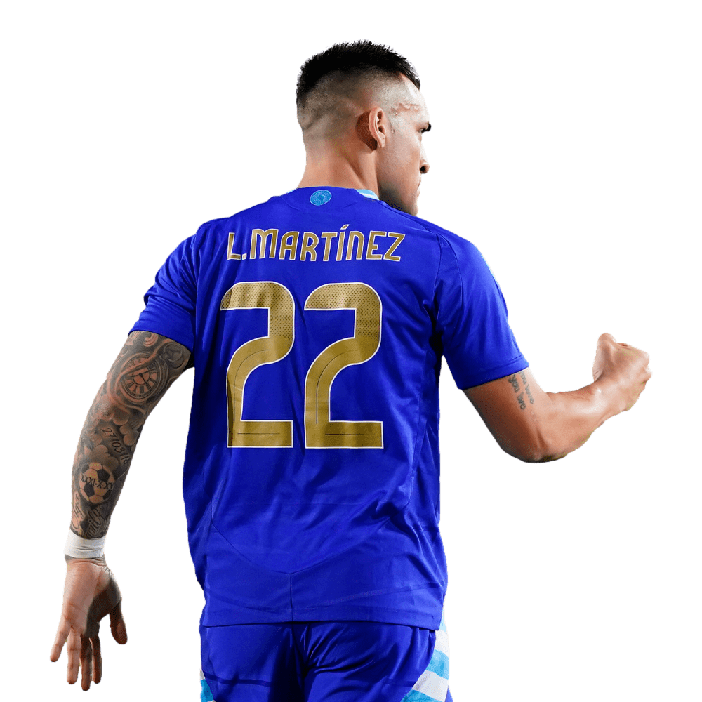 Lautaro Martinez Argentina PNG Football Render Celebration Goal