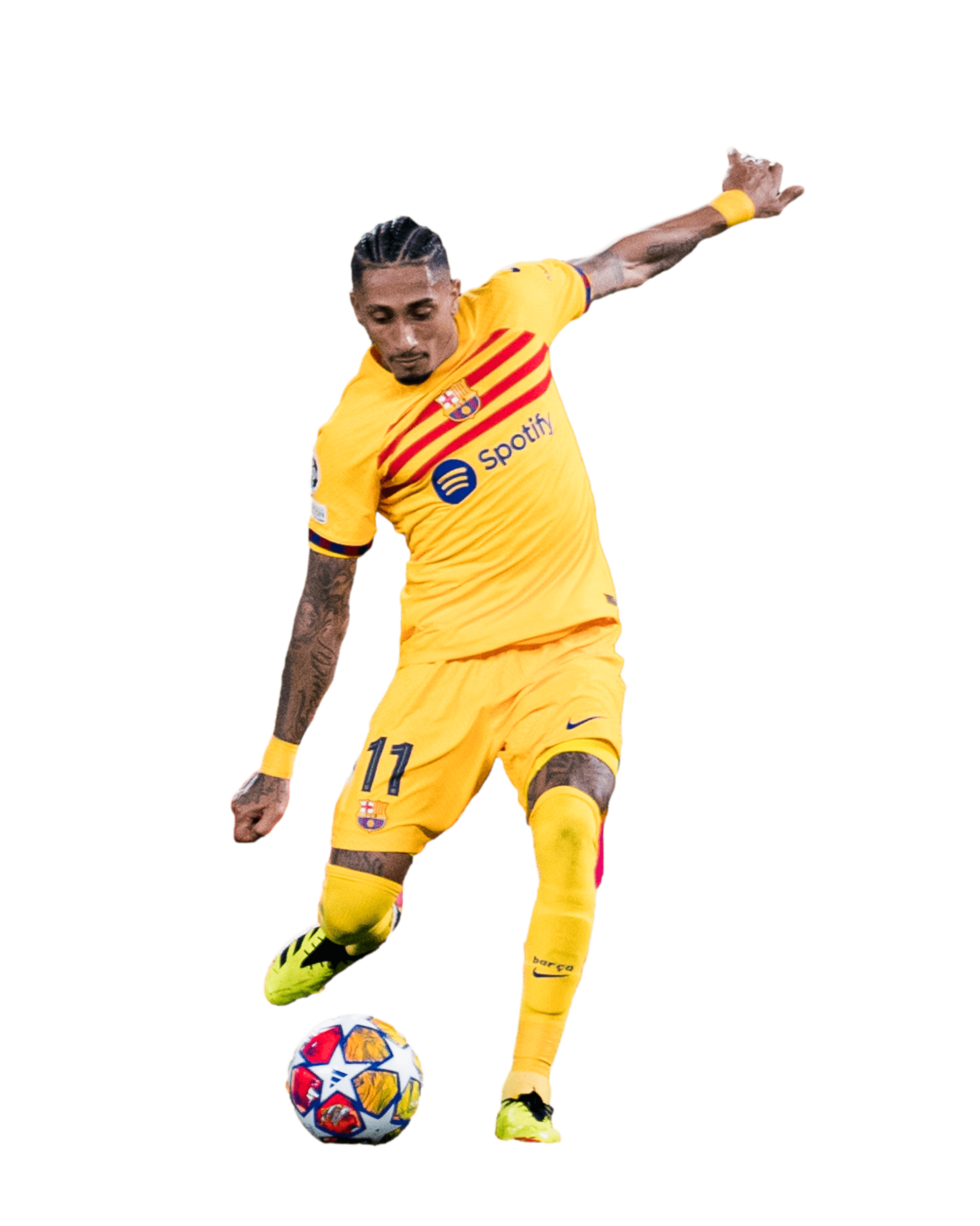 Raphinha Barcelona PNG Football Render Image