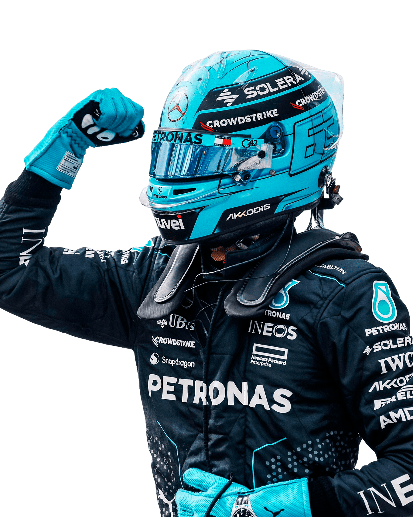 Russell PNG Formula 1 Mercedes Render