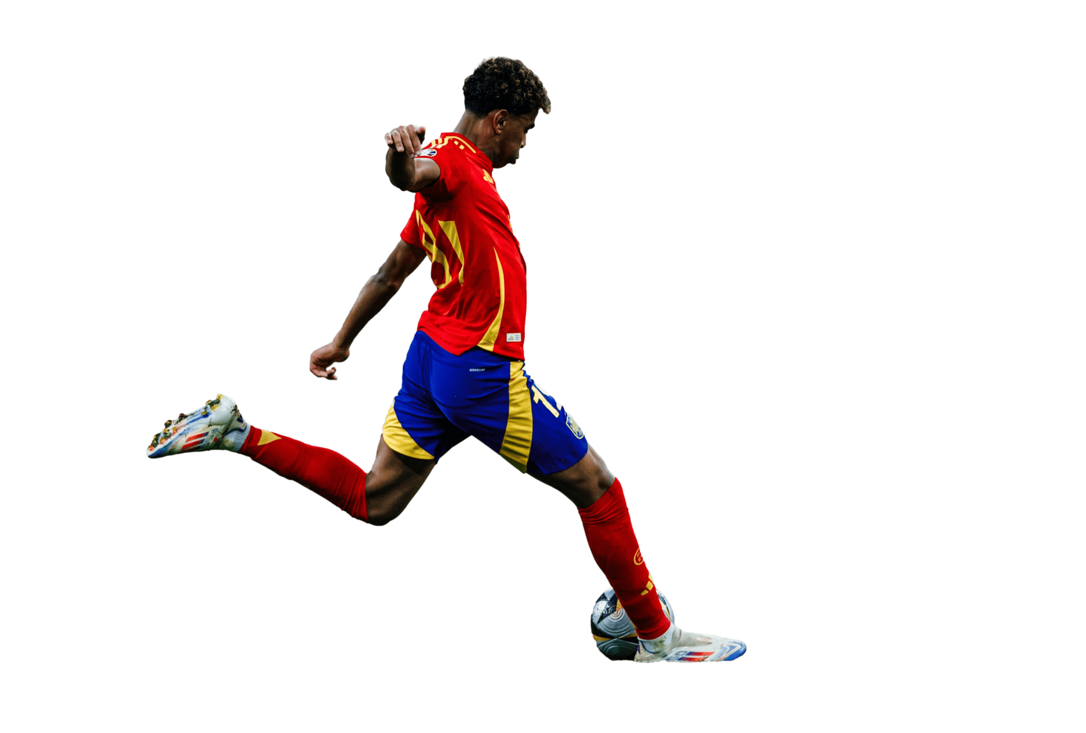 Yamal Lamine España PNG Football Render