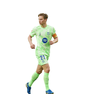 Frenkie De Jong PNG Barcelona Football Render