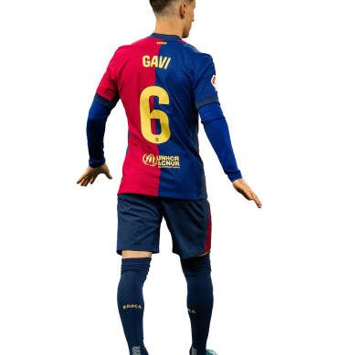 Gavi PNG Barcelona Football Render