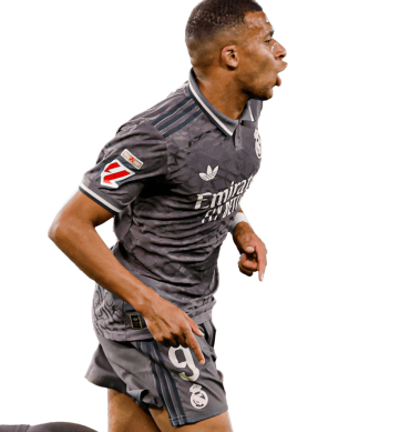Mbappe PNG Real Madrid Football Render