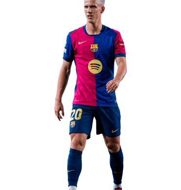 Dani Olmo PNG Barcelona Football Render