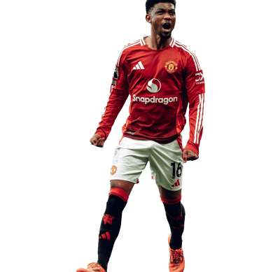 Amad Diallo PNG United Football Render