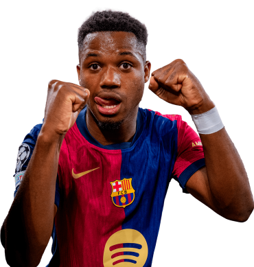 Ansu Fati PNG Barcelona Football Render