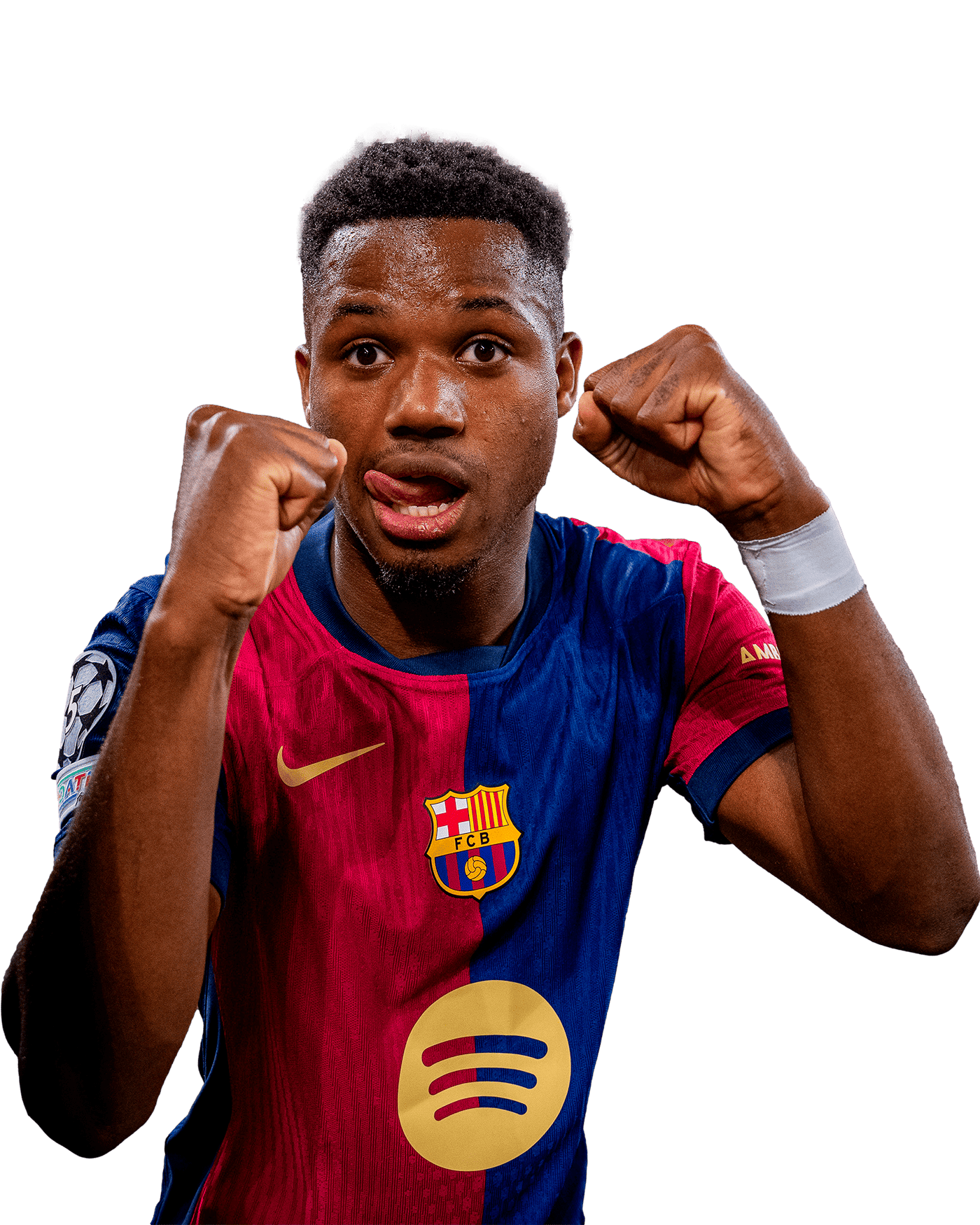 Ansu Fati PNG Barcelona Football Render
