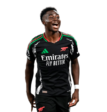 Bukayo Saka PNG Arsenal Football Render