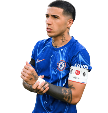 Enzo Fernandez PNG Chelsea Football Render
