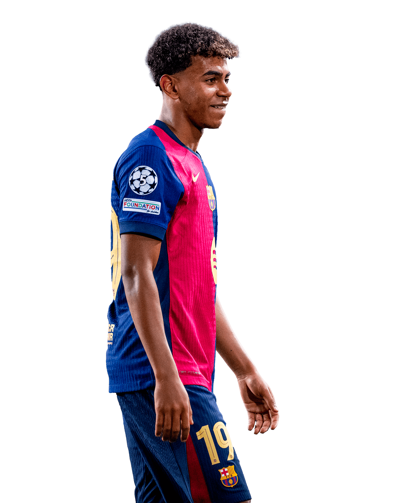 Lamine Yamal PNG Barcelona Football Render