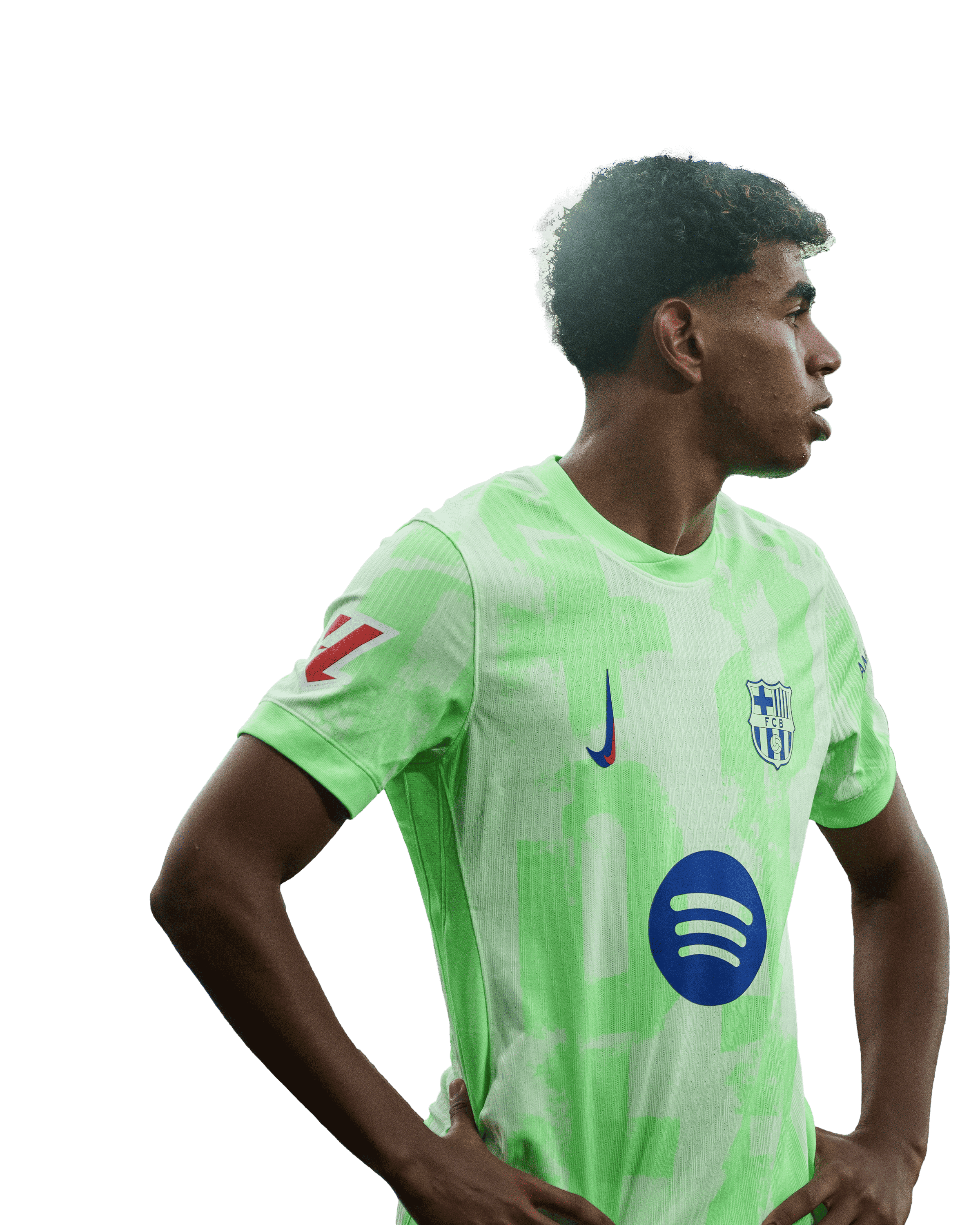 Lamine Yamal PNG Barcelona Football Render