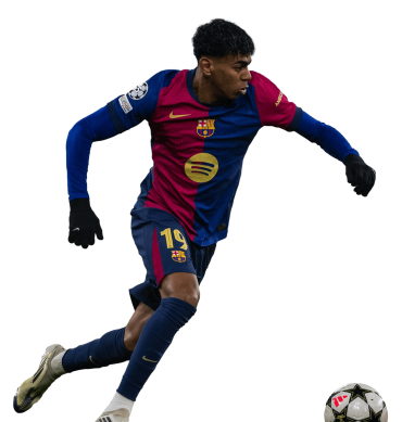 Lamine Yamal PNG Barcelona Football Render