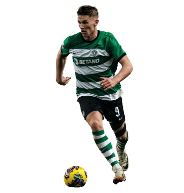Viktor Gyokeres PNG Sporting Lisboa Football Render