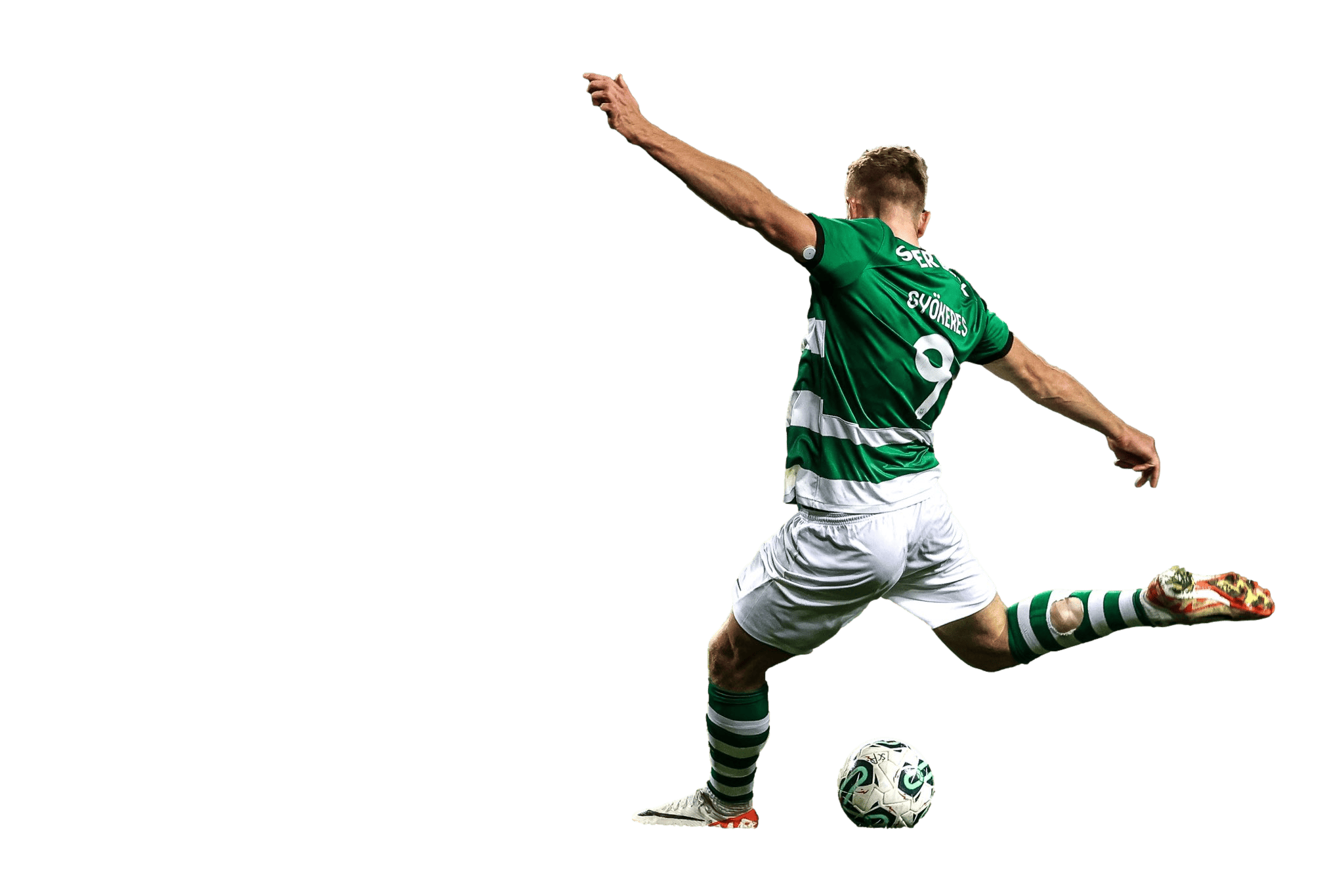 Viktor Gyokeres PNG Sporting Lisboa Football Render