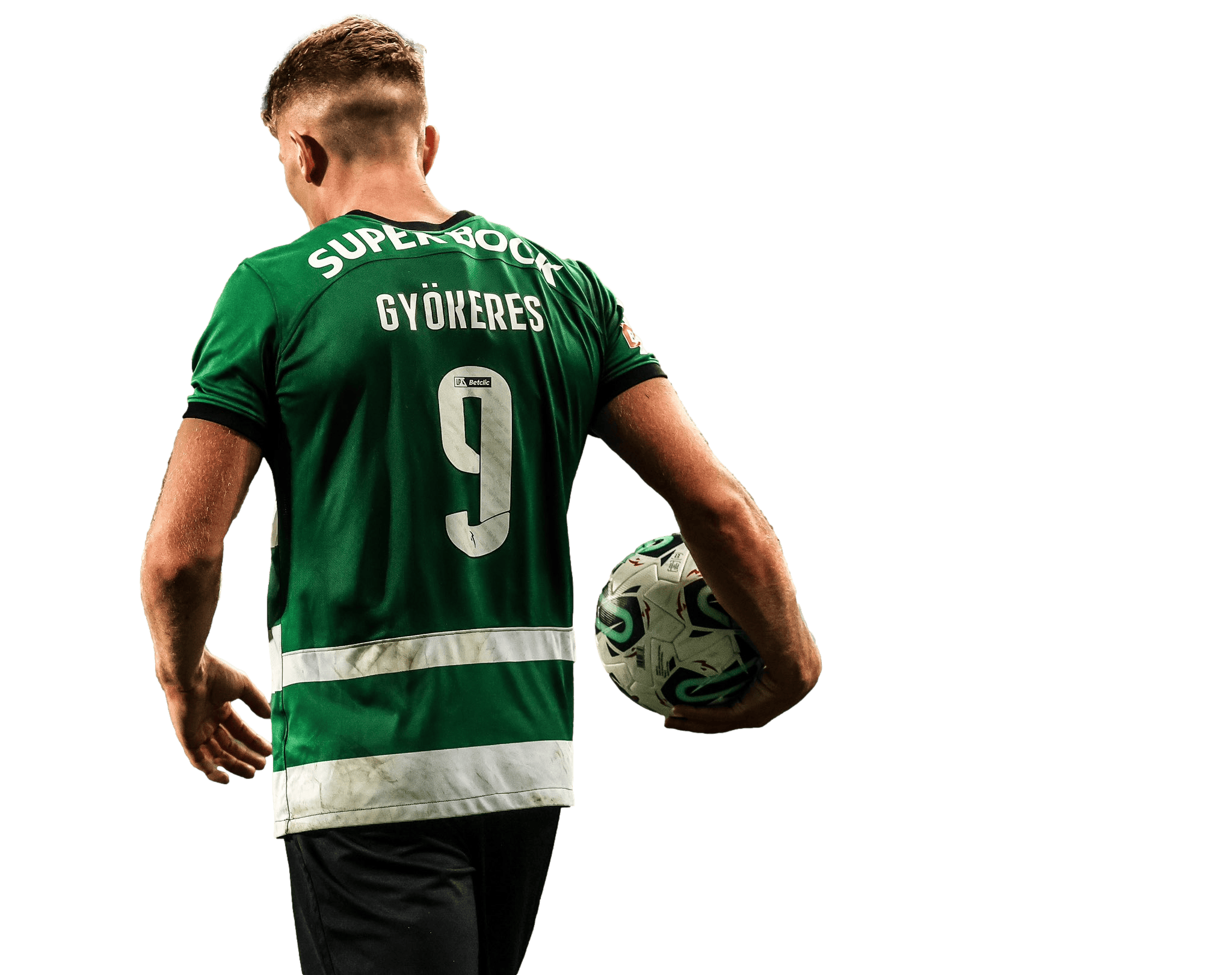 Viktor Gyokeres PNG Sporting Lisboa Football Render