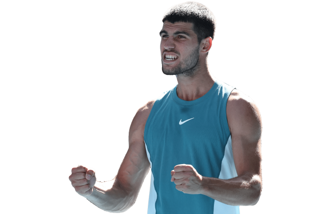 Carlos Alcaraz Tennis PNG Render