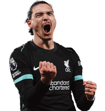Darwin Nuñez PNG Liverpool Football Render. Celebracion Gol