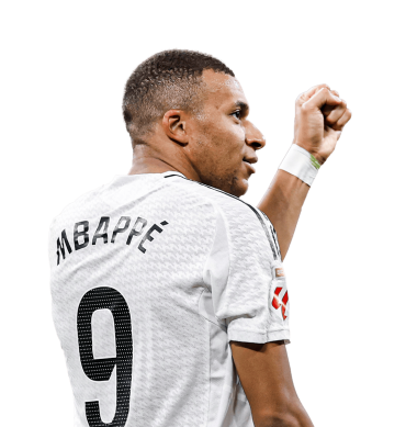 Mbappe PNG Real Madrid Football Render
