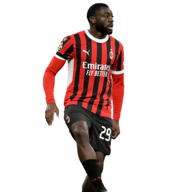Fofana PNG Football Render Milan