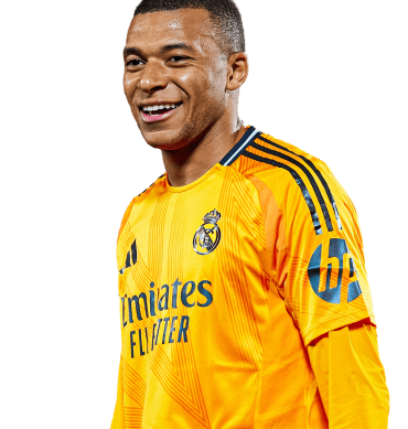 Mbappe PNG Real Madrid Football Render