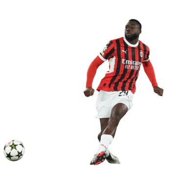 Fofana PNG Football Render Milan