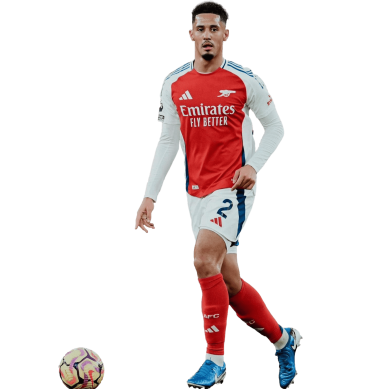 William Saliba PNG Arsenal Football Render