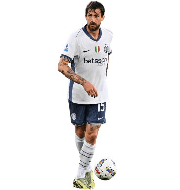 Acerbi PNG Inter Milan Football Render