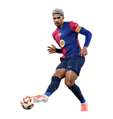 Araujo PNG Barcelona Football Render