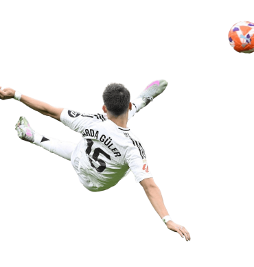 Arda Guler PNG Real Madrid Render Football. Shot Chilena