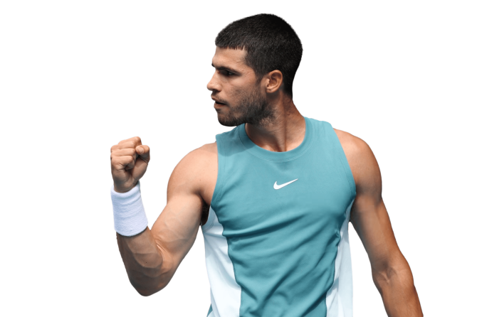 Carlos Alcaraz Tennis PNG Render