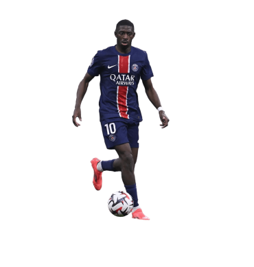Dembelé PNG Paris Saint Germain Football Render