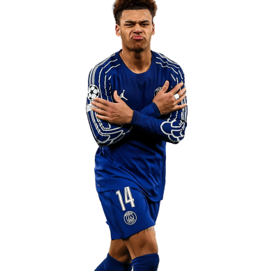 Désiré Doué PNG Paris Saint Germain Football Render