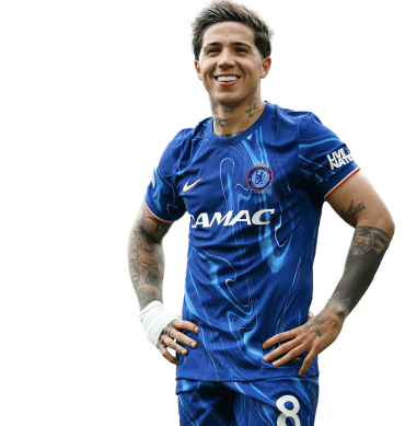 Enzo Fernandez PNG Chelsea Football Render
