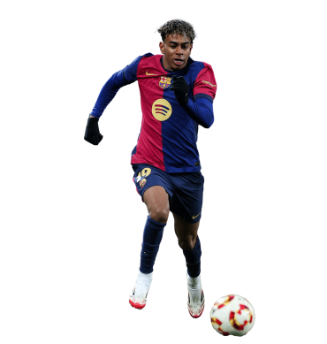 Lamine Yamal PNG Barcelona Football Render