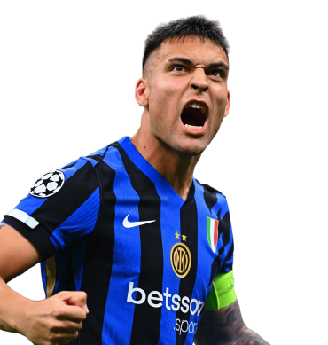 Lautaro Martinez PNG Inter Milan Football Render. Goal Celebration