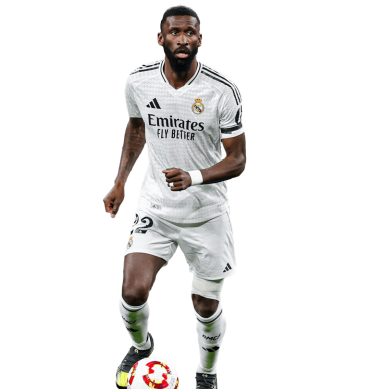 Rudiger PNG Real Madrid Footbal Render
