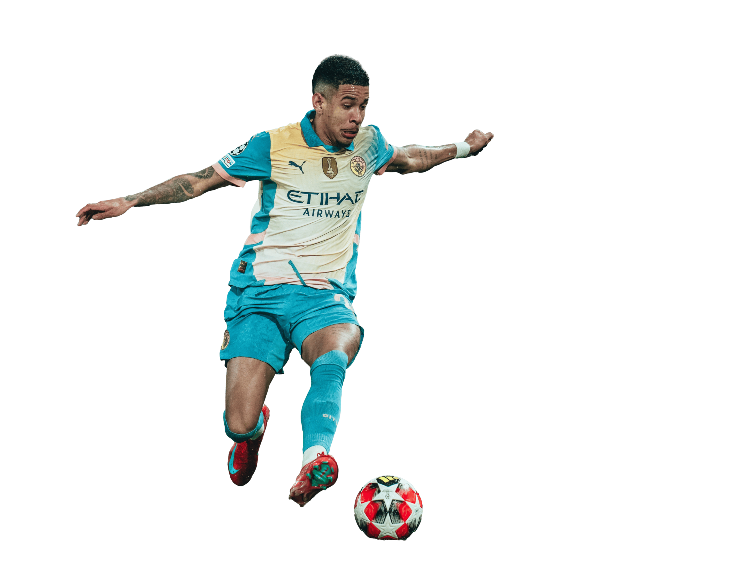 Savinho Manchester City PNG Football Render