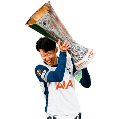 Son Heung-min PNG Tottenham Football Render. Trophy Europe League