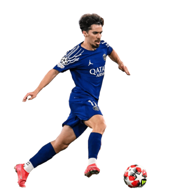 Vitinha PNG Paris Saint Germain Football Render