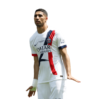 Achraf Hakimi PNG Paris Saint Germain Football Render