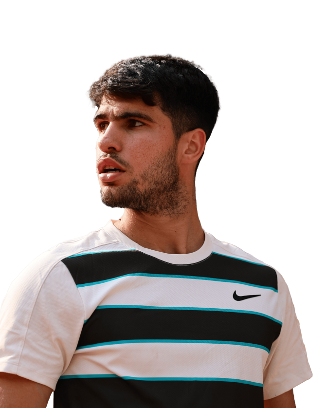 Carlos Alcaraz Tennis PNG Render en Roland Garros