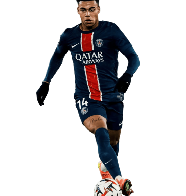 Désiré Doué PNG Paris Saint Germain Football Render