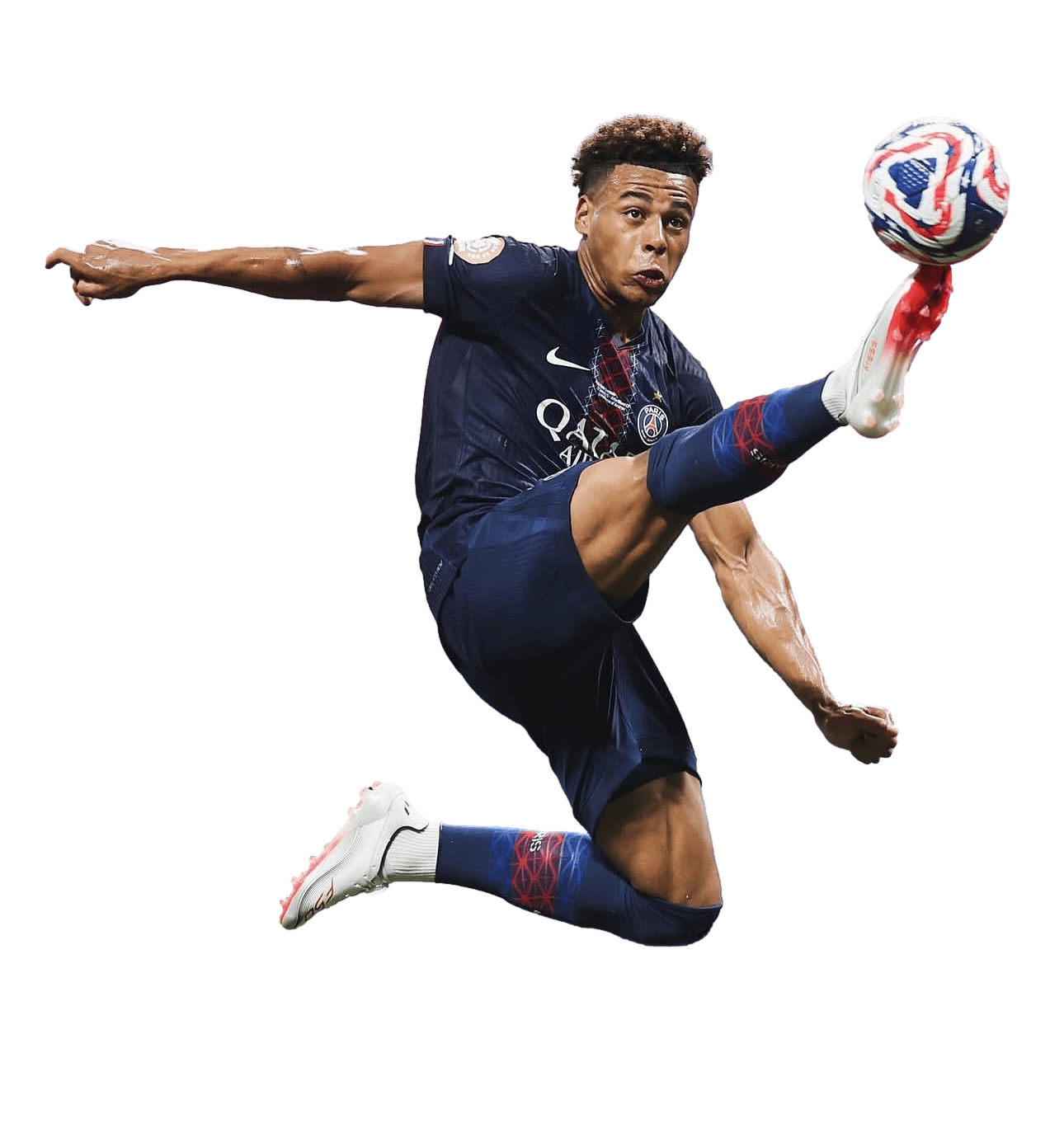 Désiré Doué PNG Paris Saint Germain Football Render