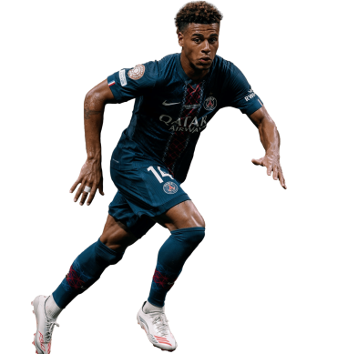 Désiré Doué PNG Paris Saint Germain Football Render