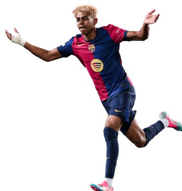 Lamine Yamal PNG Barcelona Football Render